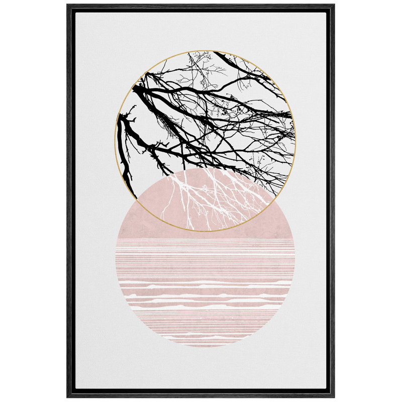 Cadre flottant, impression sur toile, Cadre noir, H 24 po x l 16 po x P 1,5 po