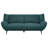 Logan Teal Blue Flared Arm Sofa