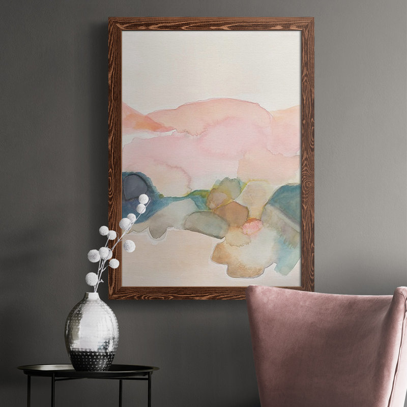 Desert Canyon II, reproduction d'art sur toile, H 37,5 po x l 27,5 po x P 1 po, Cadre érable