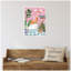 «Maximalist Llama Bath» par Honey Island Studio, reproduction d'art sur toile encadrée