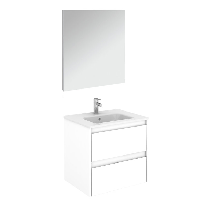 Ambra 39.6'' W Single Vanity, 23.8", Nordic Oak