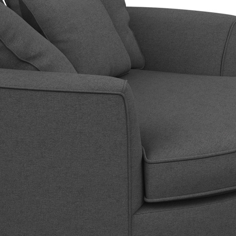 Ashonte Upholstered Barrel Chair, Entice Graphite