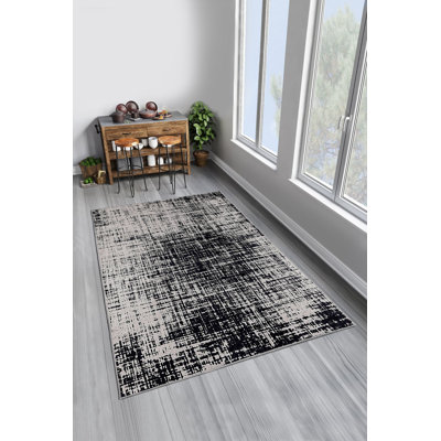 Eco-Friendly Area Rug, 100% Polyester, 5.2 x 7.5 ft | Antibacterial, Non-Slip PVC Dot Underside, 0.16 in Pile Height | Machine Washable, Digital Printed Design | Perfect for Living Room, Bedroom, & Dining Areas