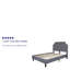 Base de lit plateforme tapissier arquée avec capitonnage Aluino - Aucun sommier tapissier requis-28940811-28940813