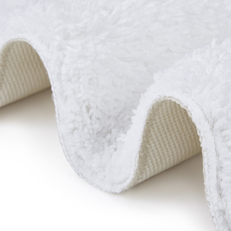 Alheli Non-Slip Bath Rug, White