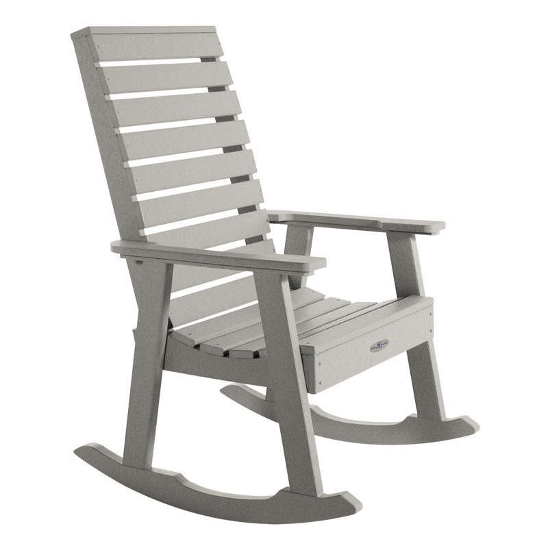 Chaise berçante Deloren, gris