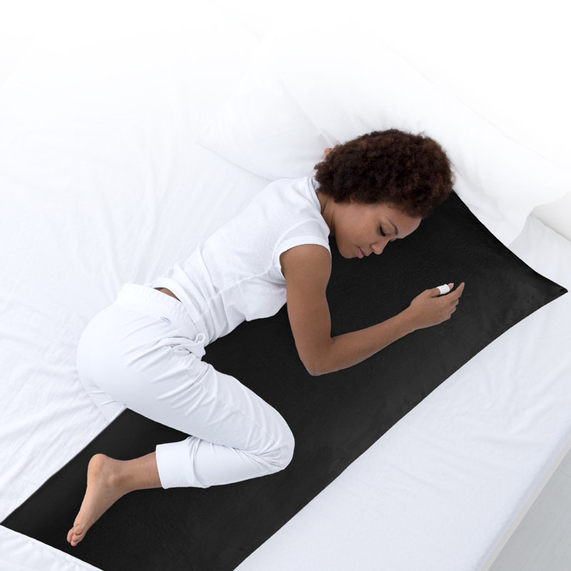 Reversible Throw Pillow, Black