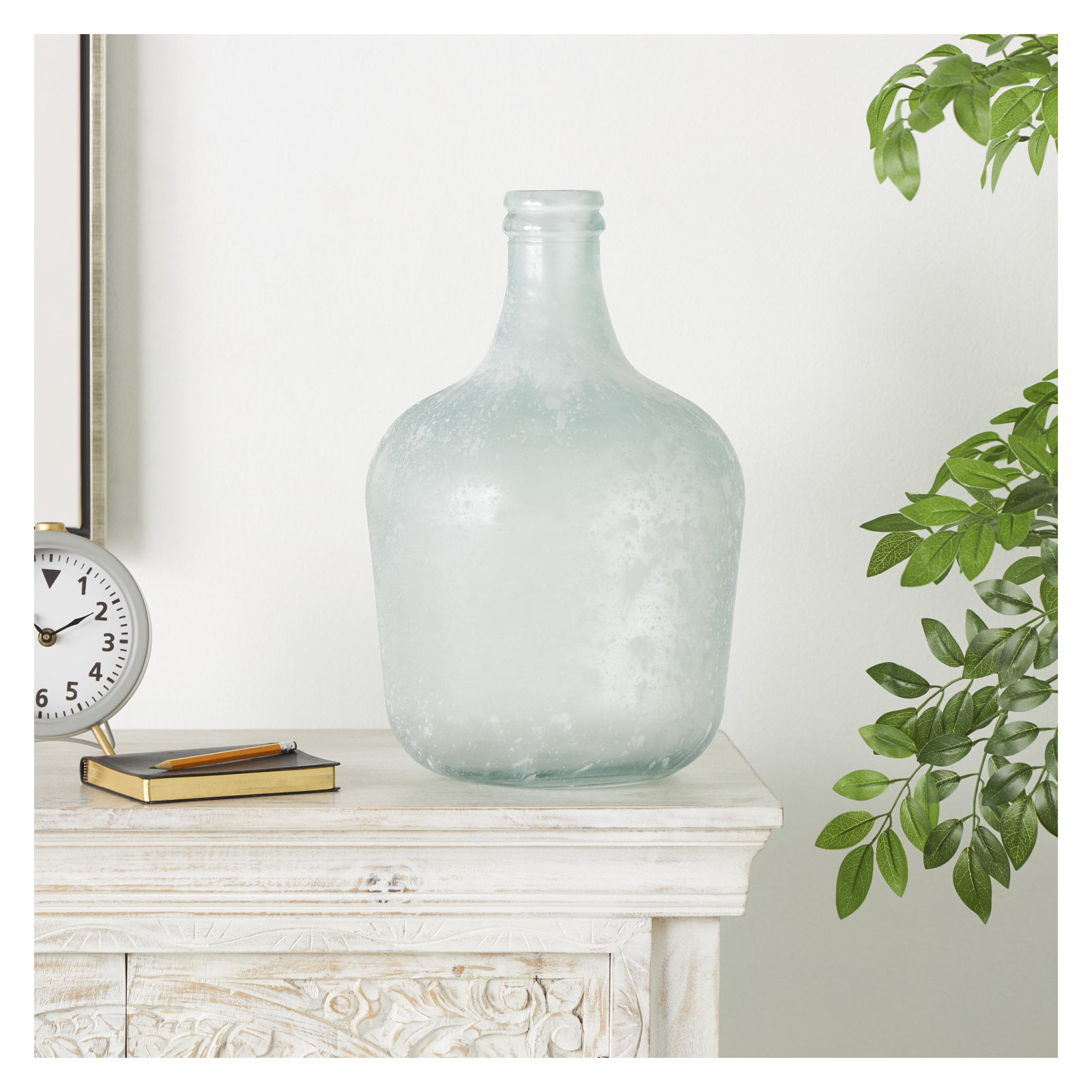 Handmade Iron Decorative Bottle, 16.5" H x 10.5" W x 10.5" D