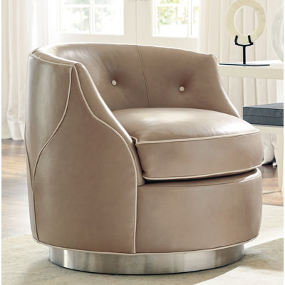 Fauteuil pivotant en cuir Avondale Robertson