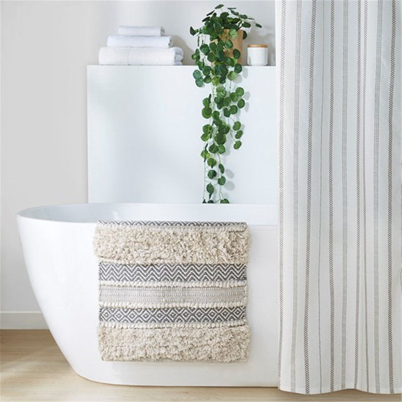 Tapis pour salle de bain 22x58 po, Grey