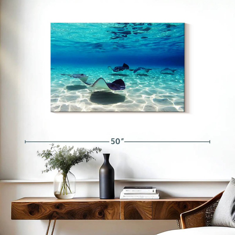 Crowle Grand Cayman Stingrays, 24" H x 36" W