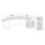 Bureau en L au design minimaliste (tabourets non inclus)