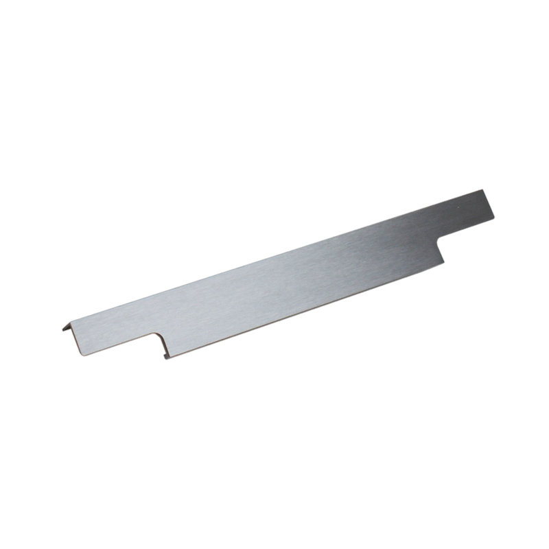 Dowell Kitchen Cabinet Finger Pull, 13", Brushed Satin