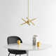 Poco 6 Light Metal Dimmable Chandelier