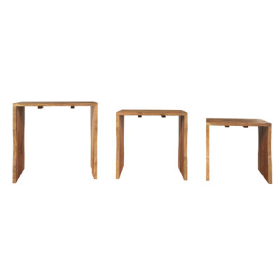 Solid Wood Nesting Tables With Dovetail Joinery