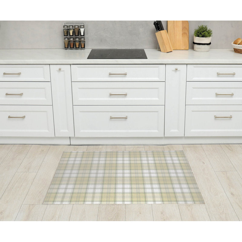 Tapis de cuisine Vinny, Rectangle 4pi x 6 pi, Yellow