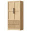 Armoire autoportante de 66 po de hauteur avec tringle et tablettes suspendues