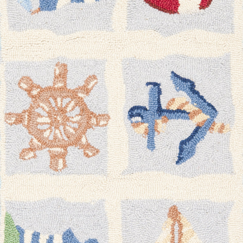 Tapis en laine crocheté à la main Jonsson, Ovale 7 pi 6 po x 9 pi 6 po