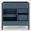 Meuble-lavabo de salle de bain sans lavabo supérieur, armoire de rangement moderne avec 2 tiroirs et un tiroir rabattable