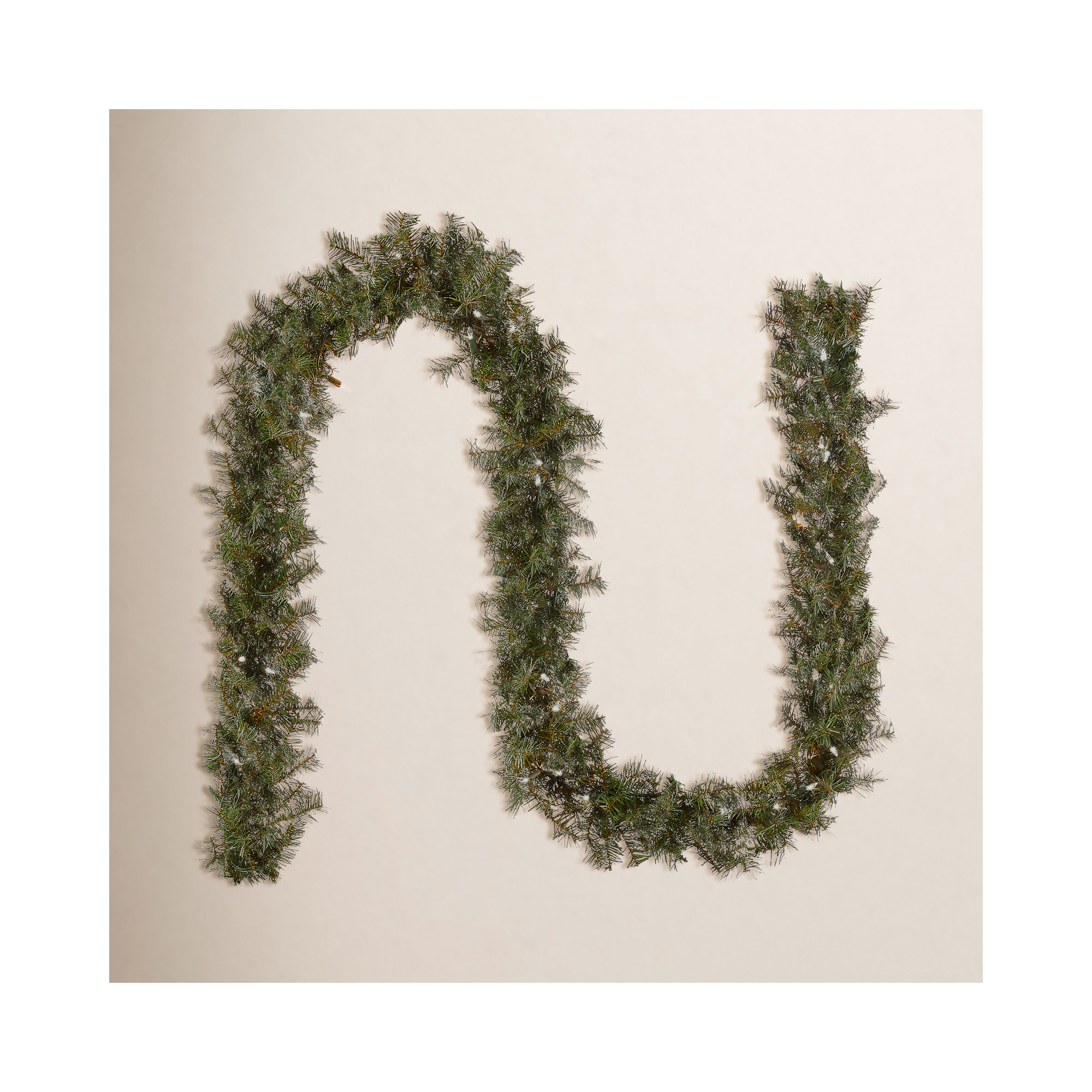 Wayfair Basics® Fir Pre-Lit Garland, 9' L