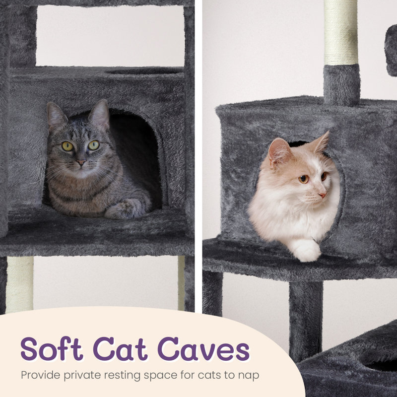 65 inch  Large Multi-Level Cat Play House
