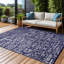 Tapis d'extérieur réversible en plastique bleu et blanc Aldo-1798815120