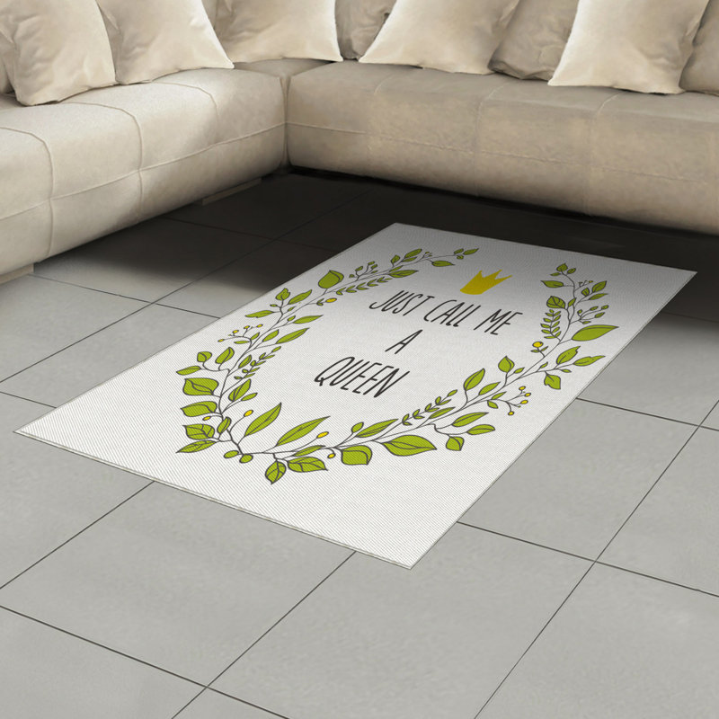 Tapis décoratif à longs fibres en polyester à haute densité pour grand lit Queen, Rectangle— 4 pi x 5 pi 8 po