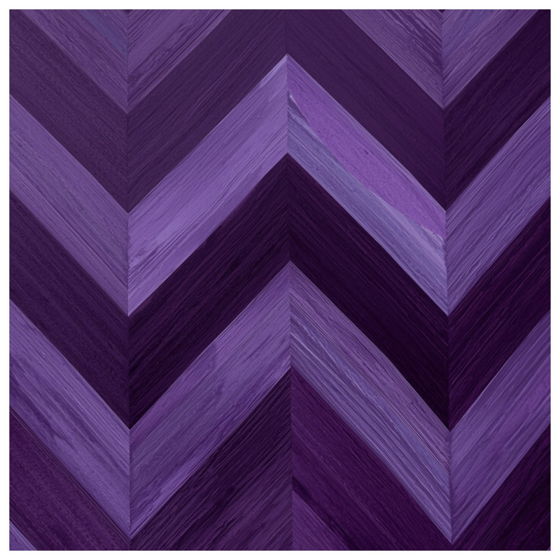 Coussins décoratifs à motif de chevrons mauves, 16 po x 16 po
