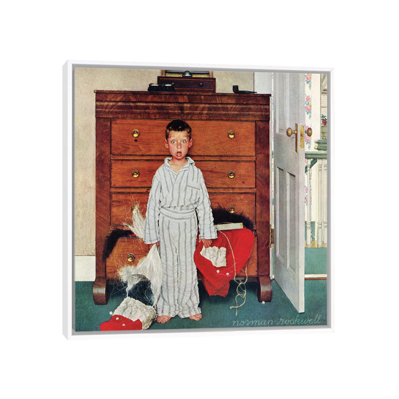 Truth About Santa (Discovery) - reproduction d'art murale - toile encadrée, H 18 po x l 18 po, Blanc
