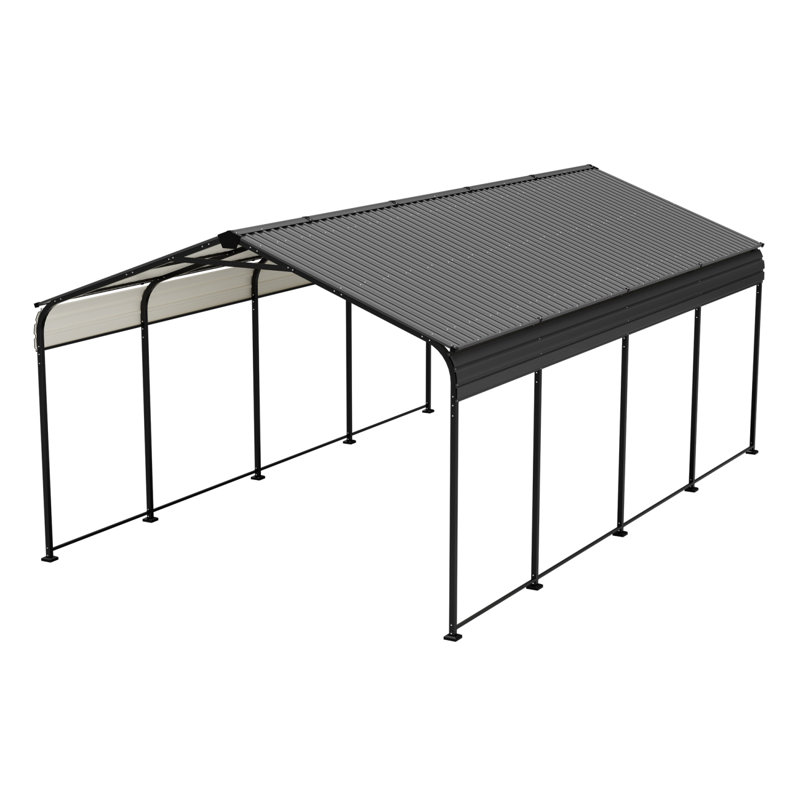 Abri de voiture en acier galvanisé 12 x 20 pi pour véhicule extérieur et abri pour événements