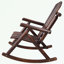 Wooden Patio Rocking Chair with Tall Backrest-697201576