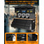 Armoire à outils roulante de 72 pouces avec 15 tiroirs, 3 armoires supérieures et panneau perforé, organisateur de garage mobile en acier avec doublure antidérapante, coffre de rangement verrouillable pour atelier de réparation d'entrepôt