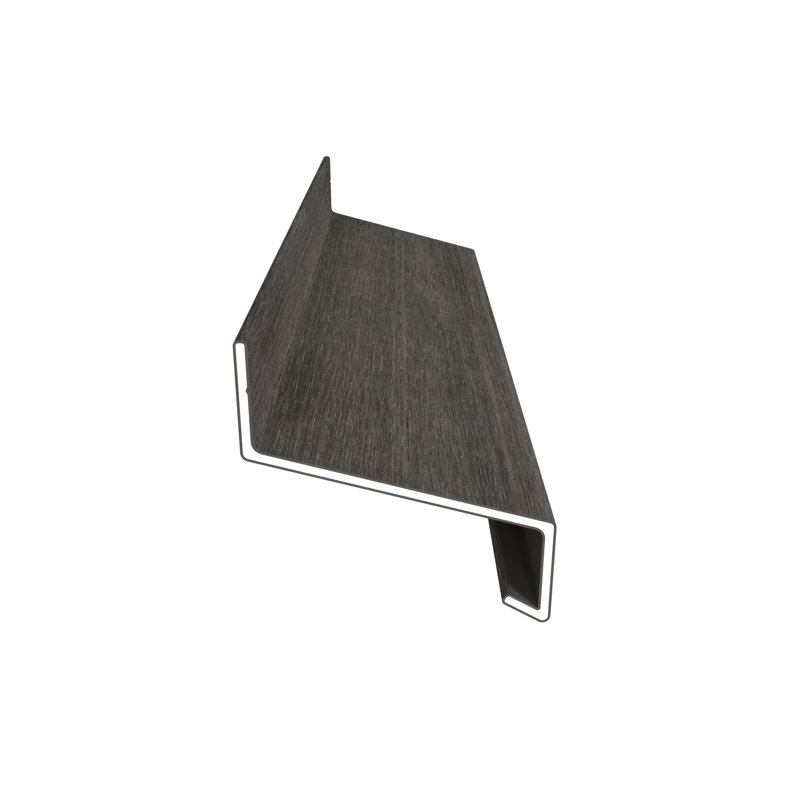 Garniture de solin en aluminium composite argenté gris argenté 3,19 po x 3,19 po x 8 pi Alusions, Gris argenté argentin