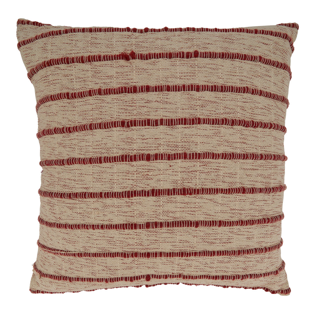Coralee Square Cotton Pillow Cover Saro 
