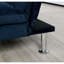 Futon convertible en lit 2 places en microfibre Contemporary Navy
