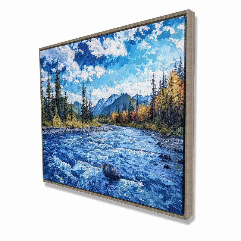 Flow - Toile encadrée blanche pour une décoration intérieure élégante
