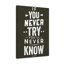 If You Never Try You'll Never Know - Wrapped Canvas Print-1935888455