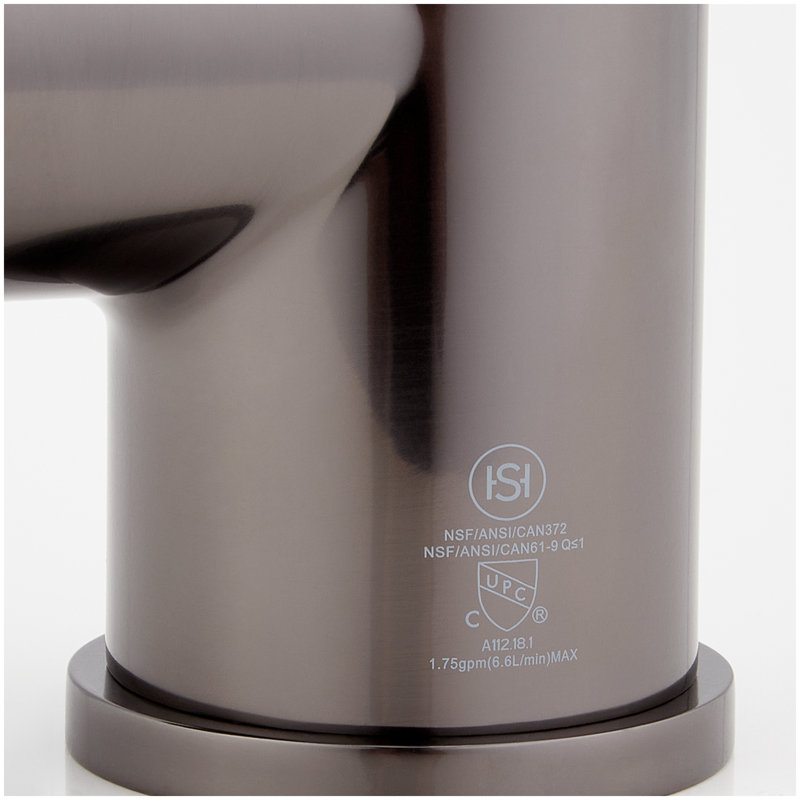 Ridgeway Pull-Down Kitchen Faucet with Deck Plate - Gunmetal, Gunmetal