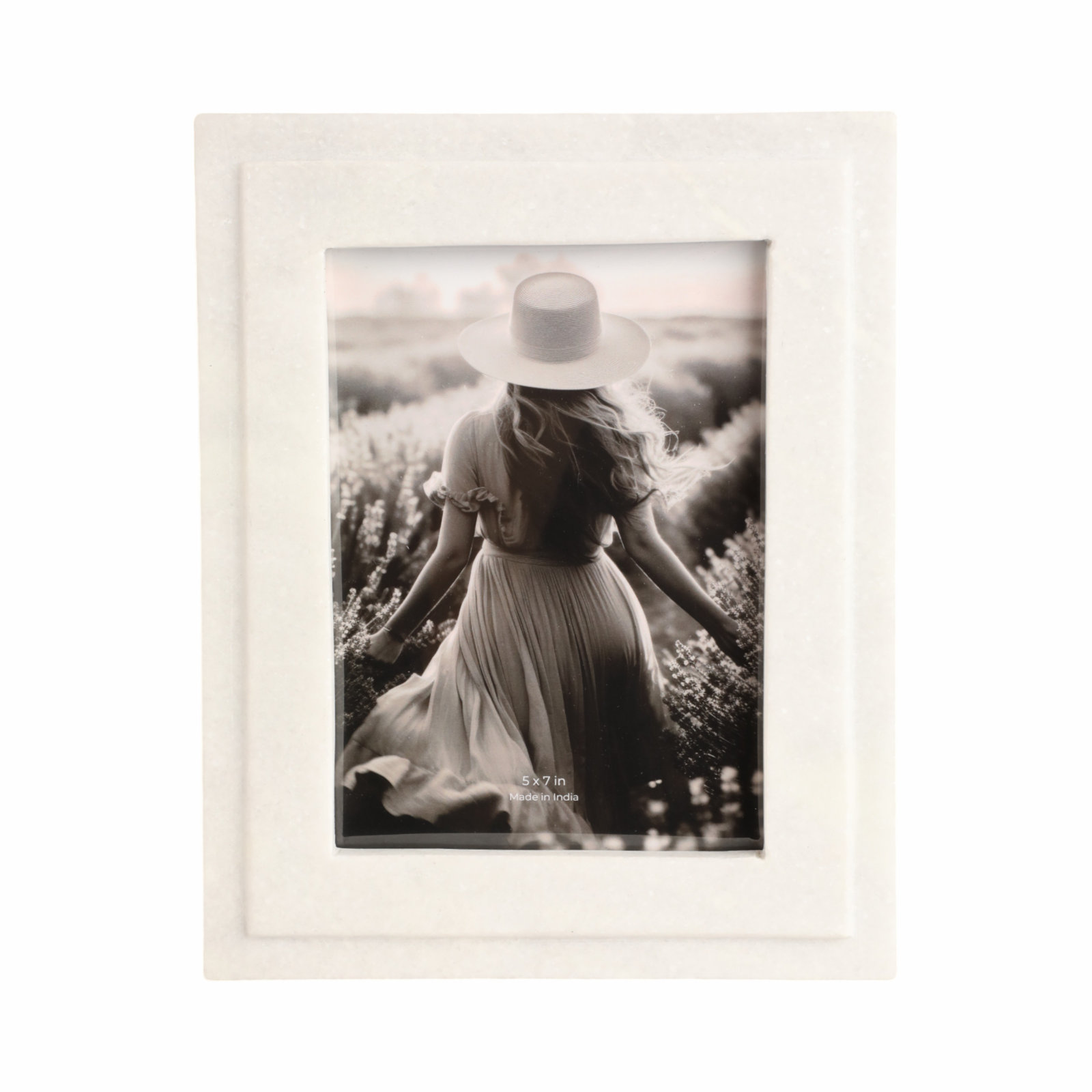 Marble Border Picture Frame, 5" W x 7" H