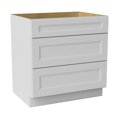 Ready to Assemble Solid Wood Shaker Drawer Base Kitchen Cabinet