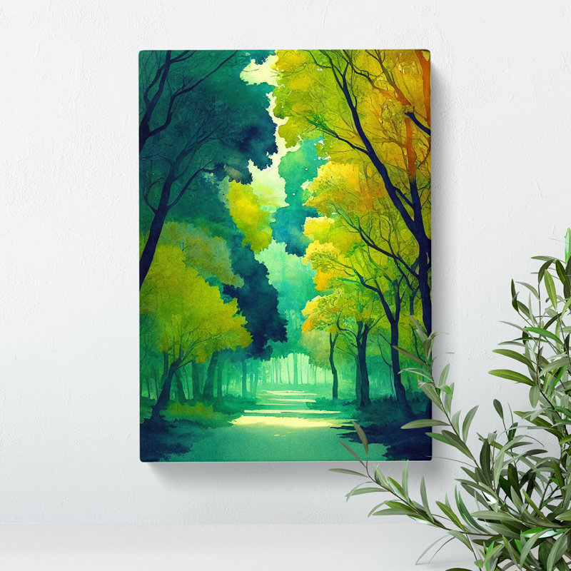 A Relaxing Forest No.1 - Wrapped Canvas, 50cm H x 35cm W x 3cm D