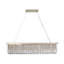 Lustre en cristal 8 lumières avec prismes en forme de goutte d'eau-461631023