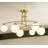6- Light Glass Bubble Semi Flush Mount