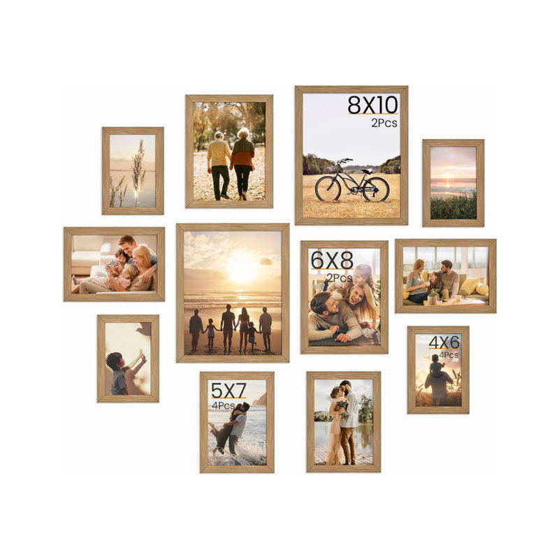 Brown Storage Picture Frame - Set of 12