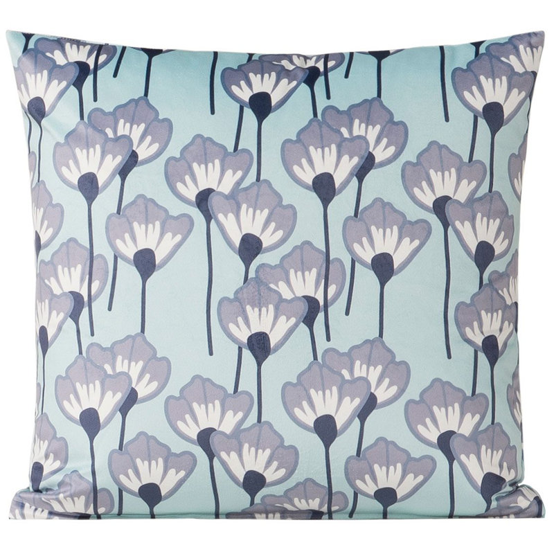 Floral Throw Pillow, 18" x 18"