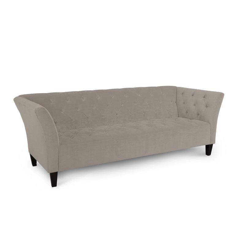 Carruth Upholstered 91'' Sofa, Bella Granite Performance Velvet