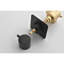 Robinet de douche 3/4 "en métal coulé noir mat, haut débit avec poignée réglable pour une eau et une température précises - laiton