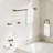 6-Piece Aluminum Bath Hardware Set In Black Gold-119559647