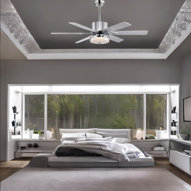 Ljubika 51.96'' Ceiling Fan with LED Lights