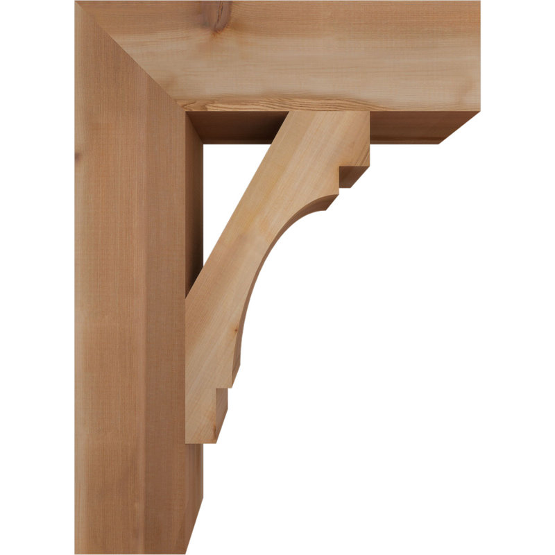Support en bloc de cèdre rouge occidental, l 5 5 po x P 22 po x H 30 po, Cèdre rouge de l'Ouest (lisse)